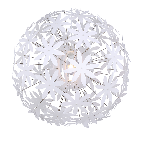 Suspensie Globo Stella, 1xE27, 60W, H 1500 mm x D 600 mm, alb