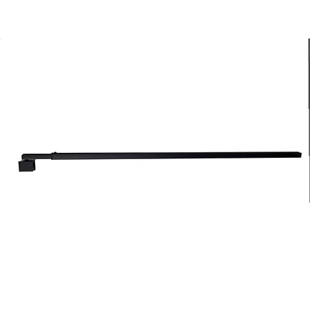 Kit instalare perete fix dus / walk in Sanotechnik D9000, finisaj uni negru, reglabil 70 – 120  x 200 cm 