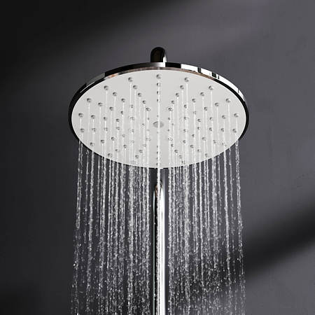 Coloana dus Play AM.PM, bara reglabila, cu baterie monocomanda, para de dus fixa, para de dus mobila, 3 functii, furtun 150 cm