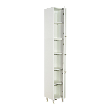 Coloana baie Badenmob Seria 020, 3 usi, fixare cu stativ, PAL, alb, 30 x 30 x 180 cm Coloana baie Badenmob Seria 020, 3 usi, fixare cu stativ, PAL, alb, 30 x 30 x 180 cm