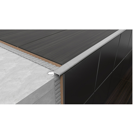 Profil incorporabil pentru treapta SET S58W, aluminiu, 13 mm, oliv, 2,5 m