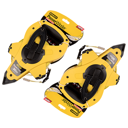 Ruleta Stanley Power Winder, clasa II, 30 m x 12,7 mm, cu clema de prindere la curea