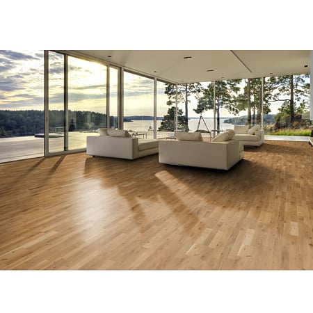 Parchet triplustratificat Karelia Oak Vivace, decor lemn stejar, 3 lamele, mat, grosime 13 mm, click 5G, 2000 x 188 mm