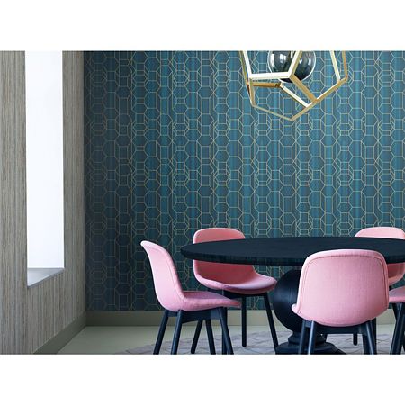 Tapet vinil Dimensions 219602, model geometric albastru, 0.53 x 10 m