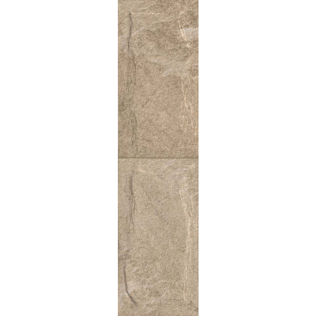 Gresie portelanata interior-exterior Kai Ceramics Samos, bej, aspect de piatra, finisaj rustic, 15,5 x 60,5 cm