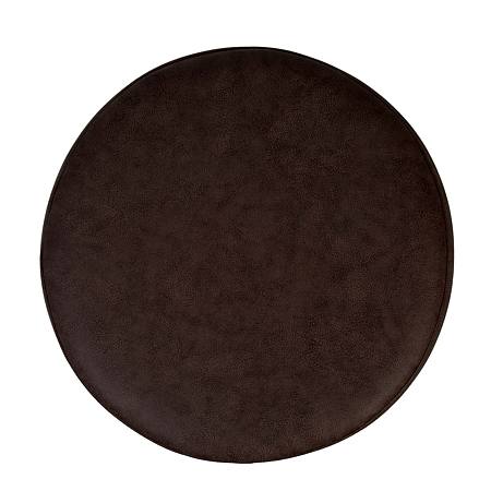 Taburet Ring, inel stejar, stofa maro M612, rotund, 38 x 38 x 40 cm