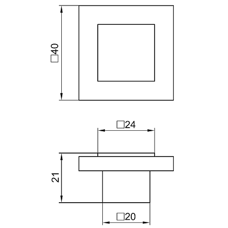 Buton Sedef Seria K aluminiu 40 mm Buton Sedef Seria K aluminiu 40 mm