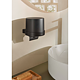 Dispenser de sapun Roca, metal, negru mat, 240 ml