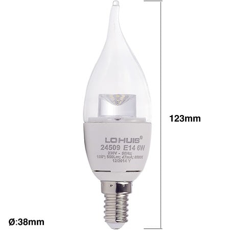 Bec Led Lumanare Fantezie E14 6 W Lohuis