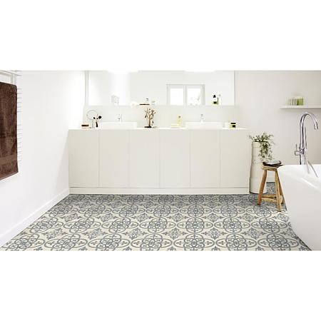 Covor PVC linoleum Iconik 240 Hastings, albastru/gri, rezidential
