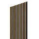 Panou decorativ Linea Acustic PROline, 12 lamele, MDF, maro/negru, interior, 240 x 60.5 x 2 cm
