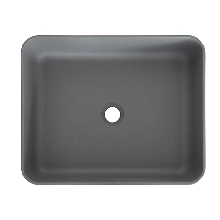 Lavoar dreptunghiular SanDonna Niva, compozit granit, gri, 50 x 40 x 13 cm Lavoar dreptunghiular SanDonna Niva, compozit granit, gri, 50 x 40 x 13 cm