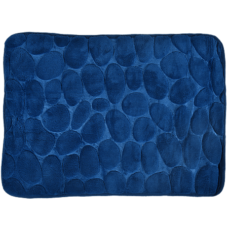 Covoras de baie Romtatay, microfibra 100%, albastru, 40 x 60 cm