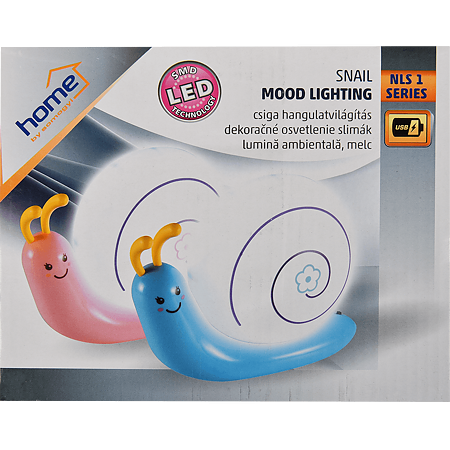 Lampa de veghe Home, LED, forma melc, utilizare la interior