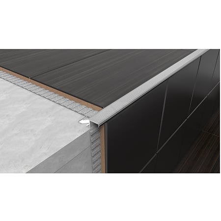 Profil incorporabil pentru treapta SET S58W, aluminiu, 13 mm, Natur, 2 m