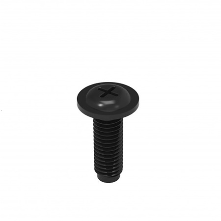 Surub picior plinta, metal, negru, M10