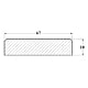 Profil inchidere pin termotratat, 12 buc, 18 x 67 mm, 2.5 m