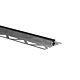 Profil pentru dilatatie, aluminiu cu insertie PVC, negru, 2.5 m