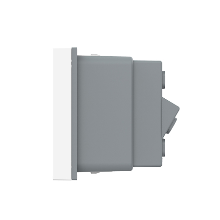 Modul priza simpla standard italian Livolo VL-FCTL16A, policarbonat, alb