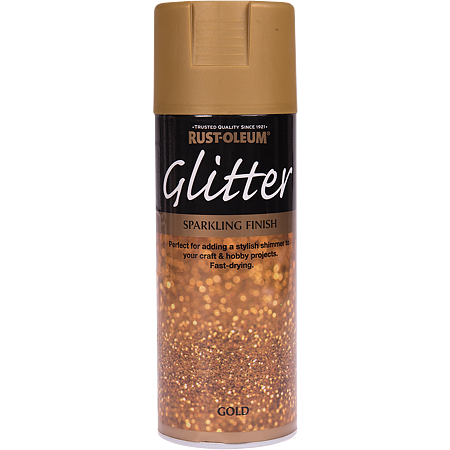 Vopsea spray glitter Rust-Oleum, auriu, lucios, interior/exterior, 400 ml