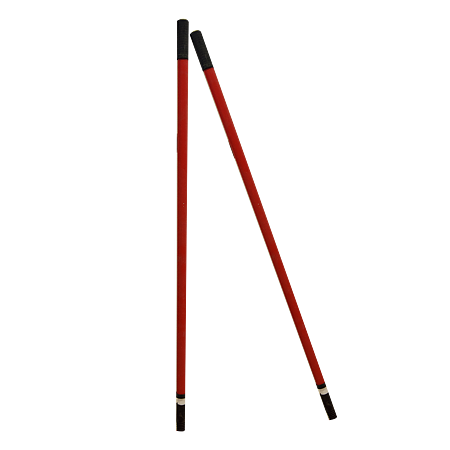 Coada telescopica pentru mop sau matura, Plastina, plastic, rosu, 150 cm