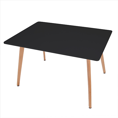 Masa living Celia, blat din MDF vopsit, picioare lemn de fag, negru, 120 x 80 cm Masa living Celia, blat din MDF vopsit, picioare lemn de fag, negru, 120 x 80 cm
