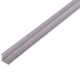 Cornier laturi egale, aluminiu, 10 x 10 x 1 mm , L 1 m