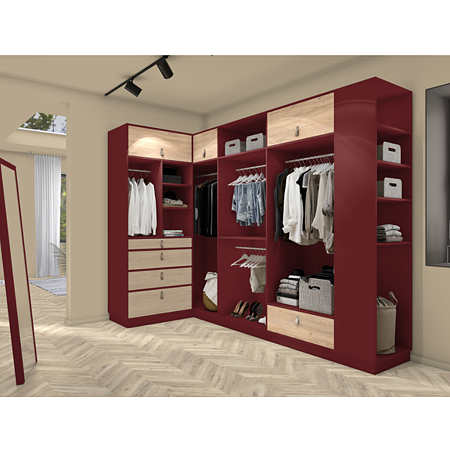 Pal lacuit Egger PerfectSense U399 TM Roșu Garnet, mat, antiamprenta, decor uni, 2800 x 2070 x 19 mm