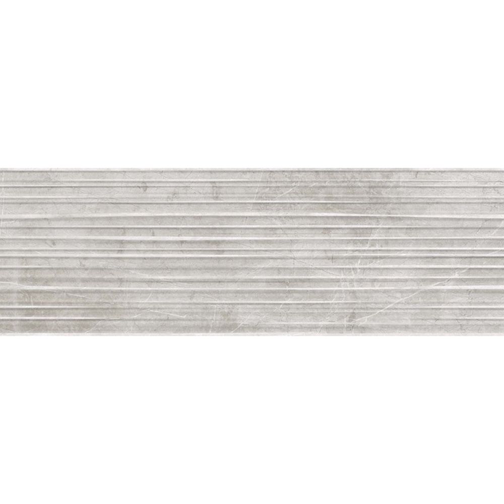 Faianta baie Kai Silver Lines Grey, gri, lucios, aspect de marmura, 75.5 x 25.5 cm