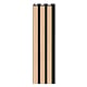 Panou decorativ riflaj Linerio M-Line, spuma polimerica, negru stejar, 2650 x 122 x 12 mm