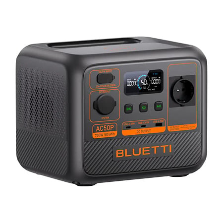 Statie de energie portabila Bluetti AC50P, 700W, 504Wh, LiFePO4, UPS, incarcare rapida