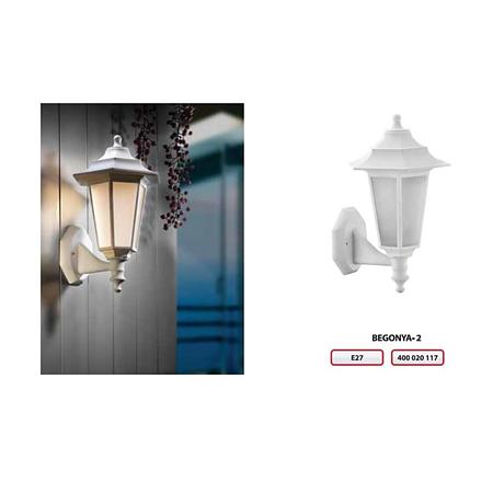Aplica pentru exterior Begonya 2, 1 x E 27, 40 W, alb