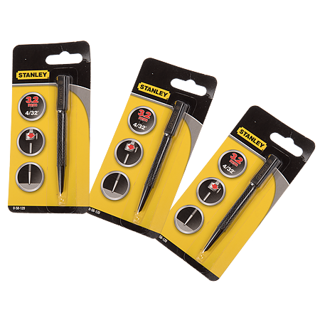 Punctator de centrare Stanley, 3,2 x 101 mm Punctator de centrare Stanley, 3,2 x 101 mm