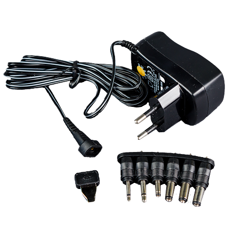 Adaptor Mw 3N06 Home cu indicator LED pentru aparatele de 3-12 V, negru