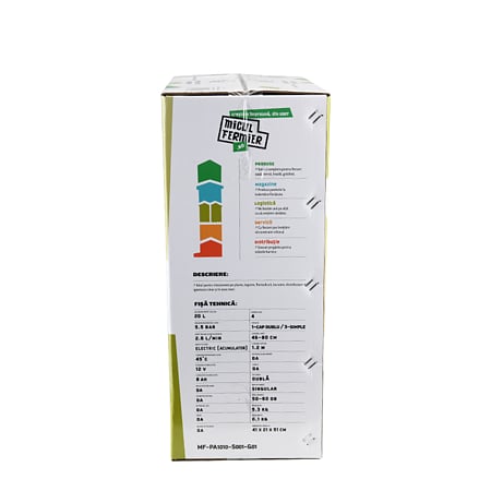 Pompa de stropit Micul Fermier Pandora, acumulator, verde, 20 l