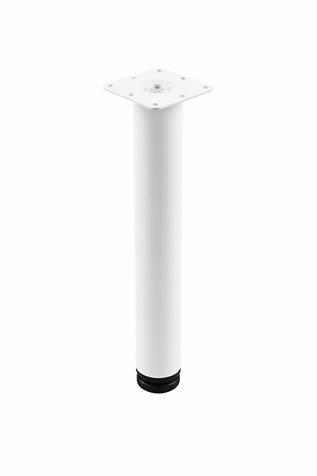 Picior cilindric ajustabil, alb, D40 mm, 710 mm 