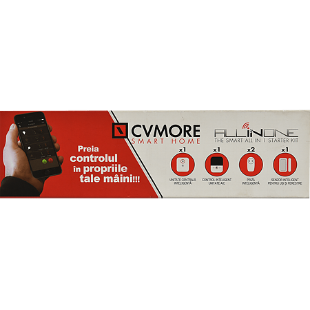 Sistem de securitate CVMORE Smart Home All in One, 5 piese Sistem de securitate CVMORE Smart Home All in One, 5 piese