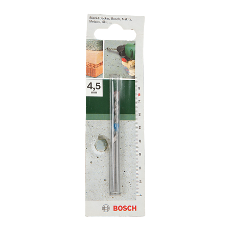 Burghiu Bosch, mandrina standard, pentru beton conform Iso 5468, 4,5 mm