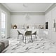 Pardoseala SPC 5 mm Korner SPeCtra Floor Bianco Marble 01F, clasa de trafic 34, rezistenta la apa, decor marmura, alb, 1205 x 606 mm