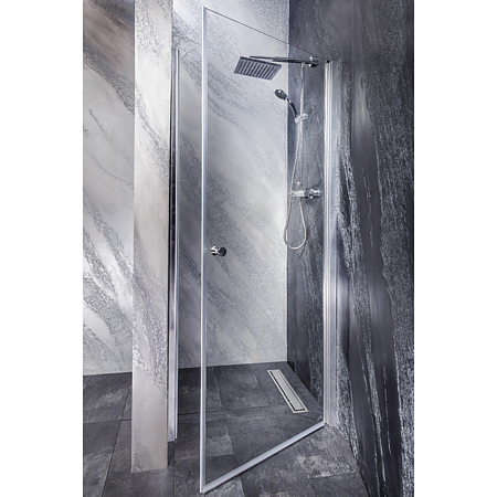 Usa batanta dus Sanotechnik Sanoflex Brava Crom MD90, sticla 6 mm, 85 - 87 x 195 cm