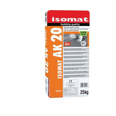 Adeziv flexibil gri pentru toate tipurile de placi ISOMAT AK 20,25 Kg