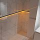 Profil banda led Listello LED.824.10.PKR2, aluminiu, pentru cabine dus, argintiu, 18 x 24 mm, 2,7 m