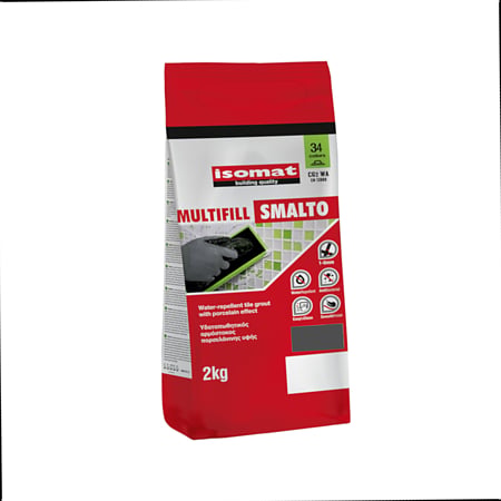 Chit de rosturi hidrofug Multifill Smalto 1-8 Isomat, interior/exterior, negru, 2 kg