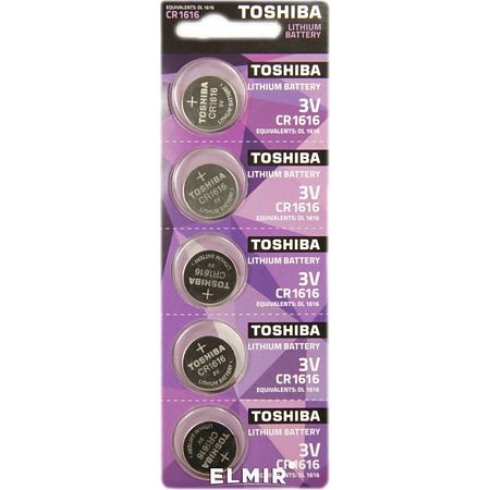 Baterie litiu Toshiba CR1616 PW, 3 V, 5 buc/blister