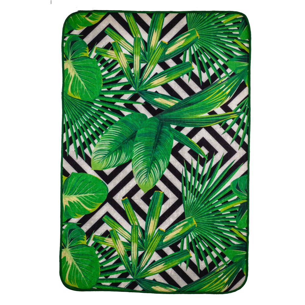 Covor modern Green exotic, poliester, verde, 60 x 90 cm Arabesque