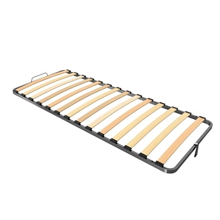 Somiera standard rotunjita, cadru metallic, lamele fag, 900 x 2000 mm