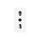 Modul priza simpla standard italian Livolo VL-FCTL16A, policarbonat, alb