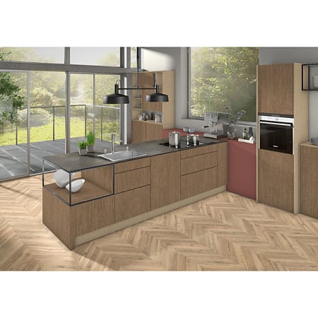 Pal melaminat Egger, stejar Belmont maro, H1303 ST12, 2800 x 2070 x 18 mm2800 x 2070 x 18 mm