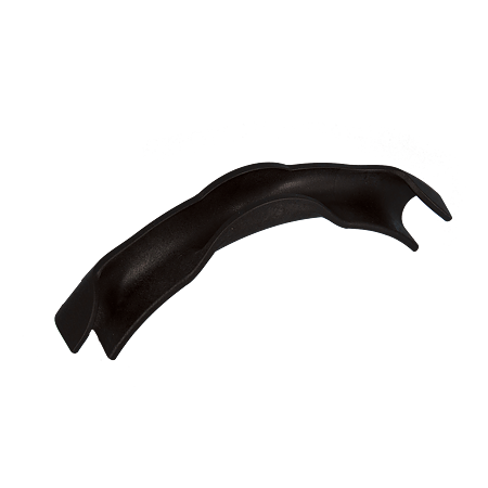 Curba conductoare Purmo, negru, 90 grade, 14-17 mm