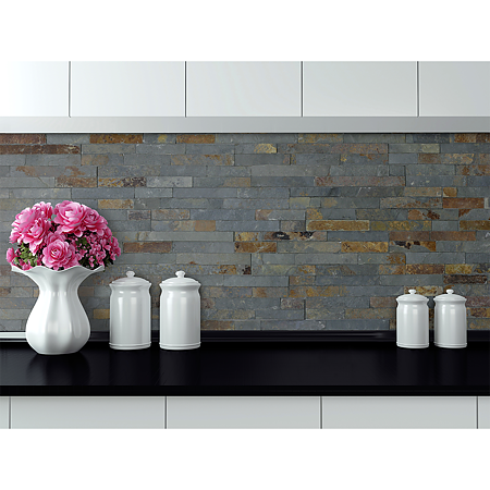 Piatra decorativa naturala Natimur, multi rustic, exterior, 40 x 10 cm Piatra decorativa naturala Natimur, multi rustic, exterior, 40 x 10 cm